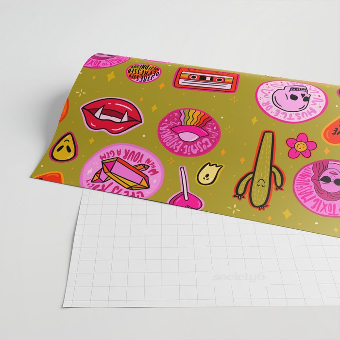 Patch Print Wrapping Paper Gallery Image 2