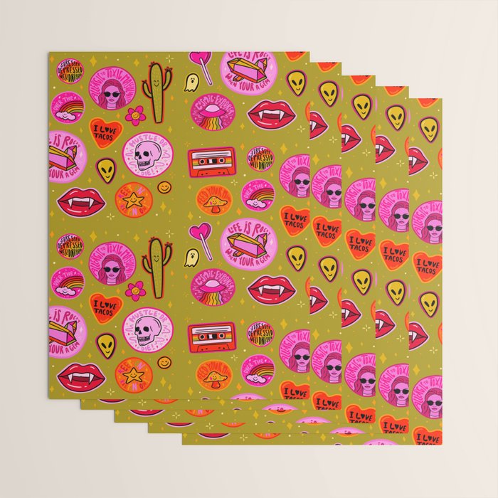 Patch Print Wrapping Paper – Society6