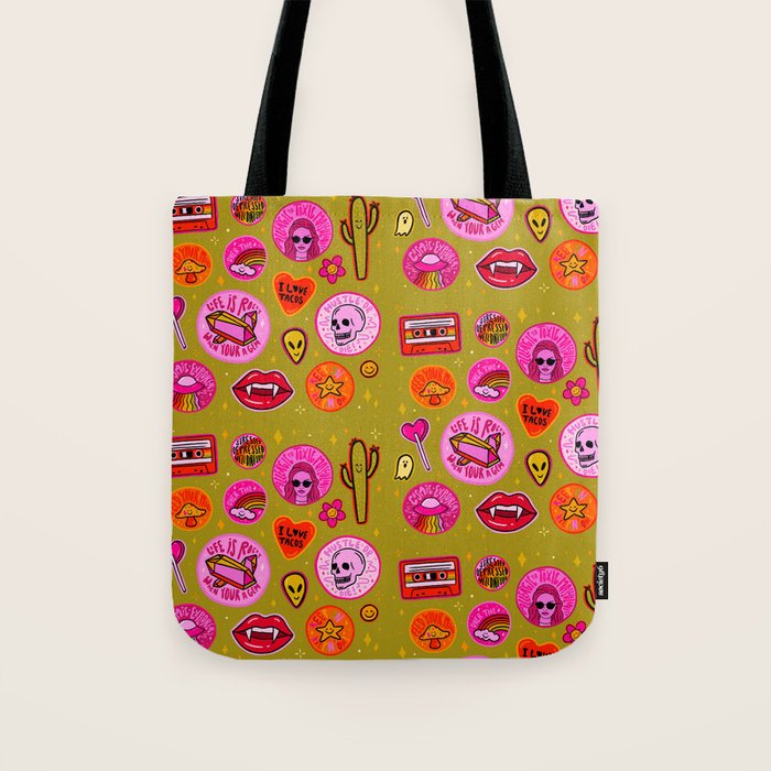 Patch Print Tote Bag Gallery Image 1