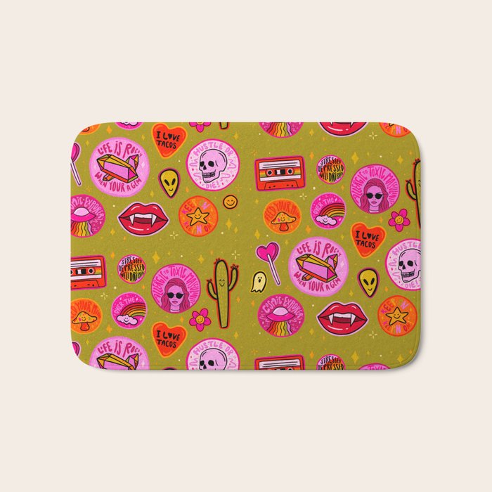 Patch Print Bath Mat Gallery Image 1