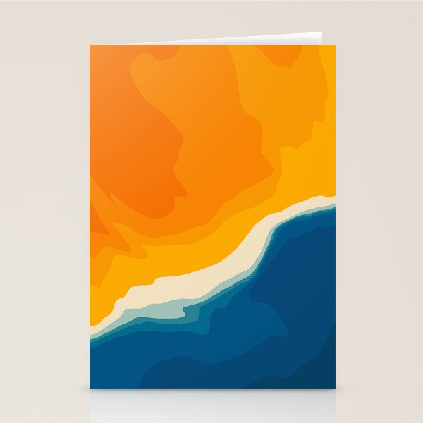 Seascape aerial view Stationery Card Gallery Image 2