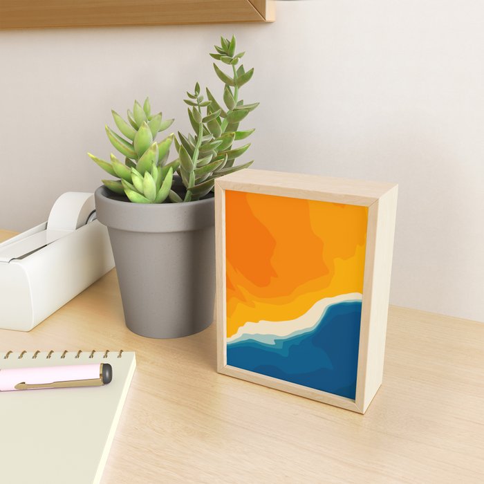 Seascape aerial view Mini Art Print Gallery Image 2