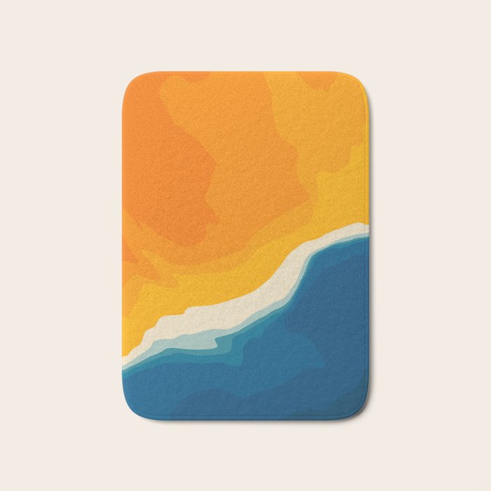 Seascape aerial view Bath Mat Gallery Image 1