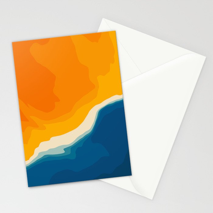 Seascape aerial view Stationery Card Gallery Image 2