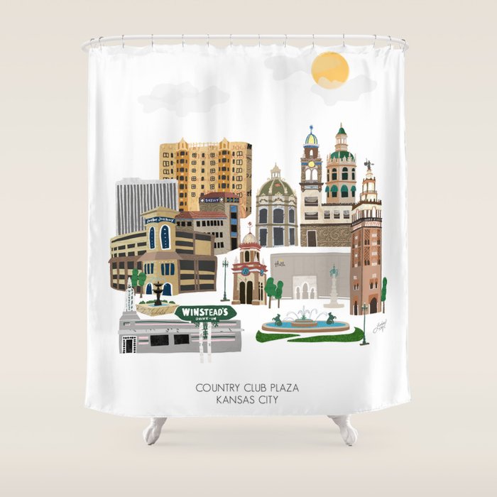 Kansas City Plaza Shower Curtain Gallery Image 1