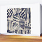 Navy Blue Striped Pattern #1 Wall Mural Gallery Image 2