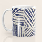 Navy Blue Striped Pattern #1 Coffee Mug Gallery Image 3