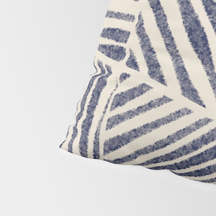Navy Blue Striped Pattern #1 Pillow Sham Gallery Image 4