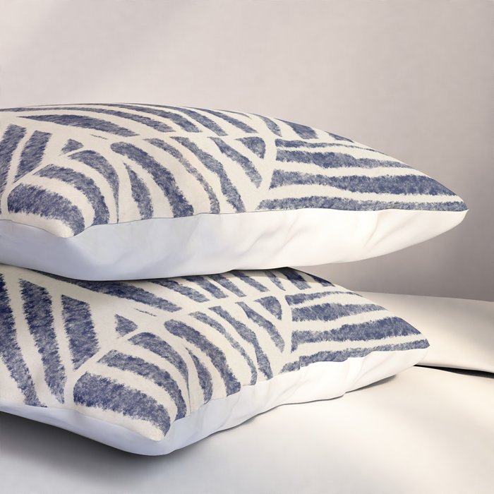 Navy Blue Striped Pattern #1 Pillow Sham Gallery Image 3