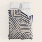 Navy Blue Striped Pattern #1 Comforter Gallery Image 6
