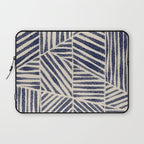 Navy Blue Striped Pattern #1 Laptop Sleeve Gallery Image 1