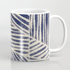 Navy Blue Striped Pattern #1 Coffee Mug Gallery Image 1