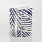Navy Blue Striped Pattern #1 Coffee Mug Gallery Image 4