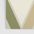 Mid Century Modern Diagonal Stripes Green Orange Poster Gallery Image 3