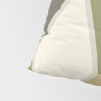 Mid Century Modern Diagonal Stripes Green Orange Pillow Sham Gallery Image 4