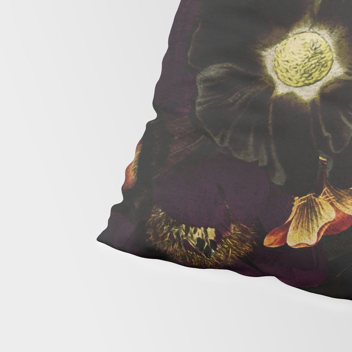 The Darkest Dutch Vintage Flowers Garden  Pillow Sham Gallery Image 4