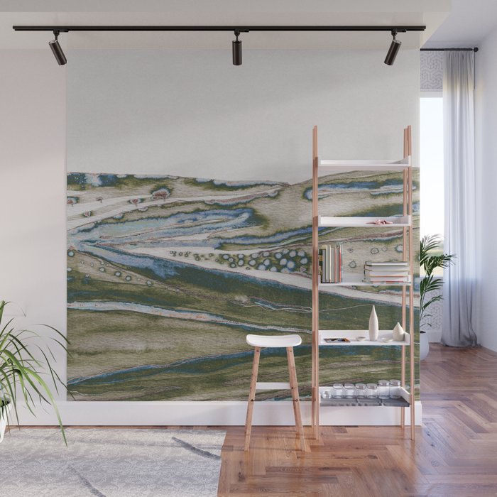 Green Hills Wall Mural Gallery Image 1