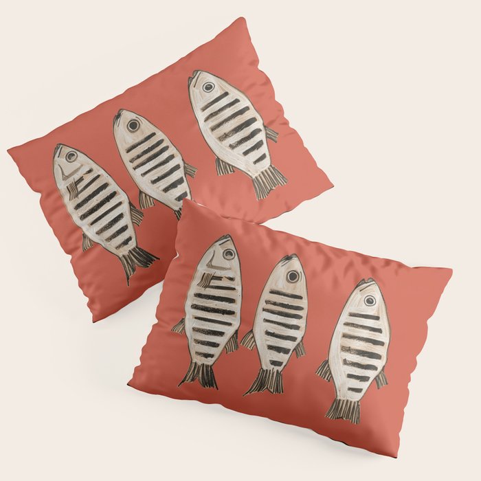 Abstract Fish Study I Pillow Sham Gallery Image 1