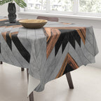 Urban Tribal Pattern No.6 - Aztec - Concrete and Wood Tablecloth Gallery Image 3