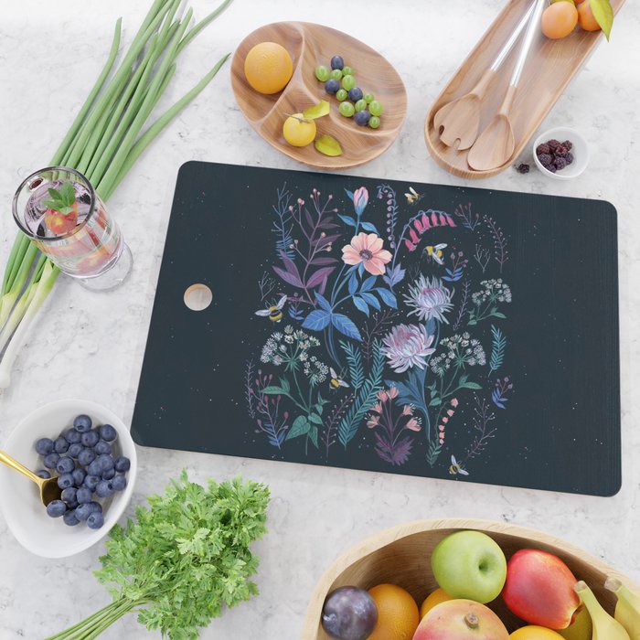 Bees Garden Cutting Board Gallery Image 2