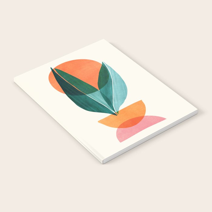 Nature Stack Teal and Orange Abstract Sunset Notebook Gallery Image 2