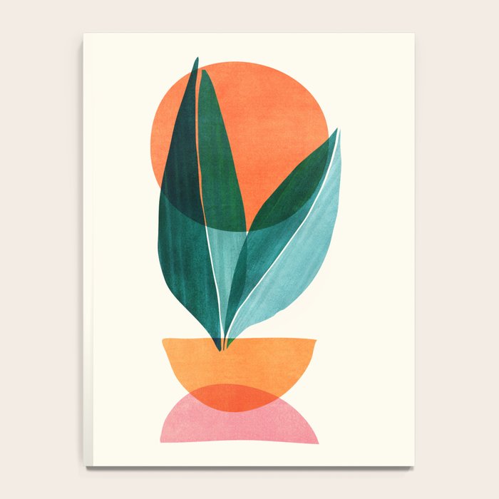 Nature Stack Teal and Orange Abstract Sunset Notebook Gallery Image 4