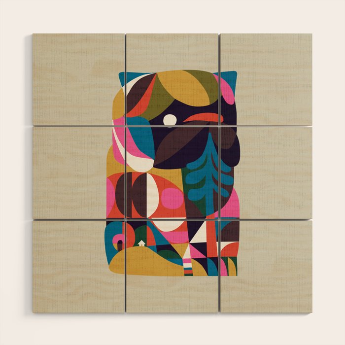 Nordic Pug Wood Wall Art Gallery Image 1