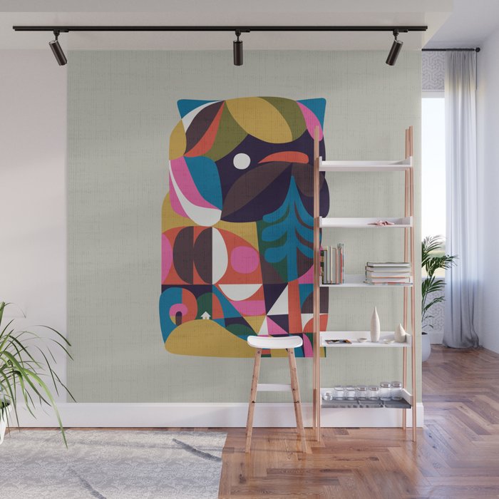 Nordic Pug Wall Mural Gallery Image 1