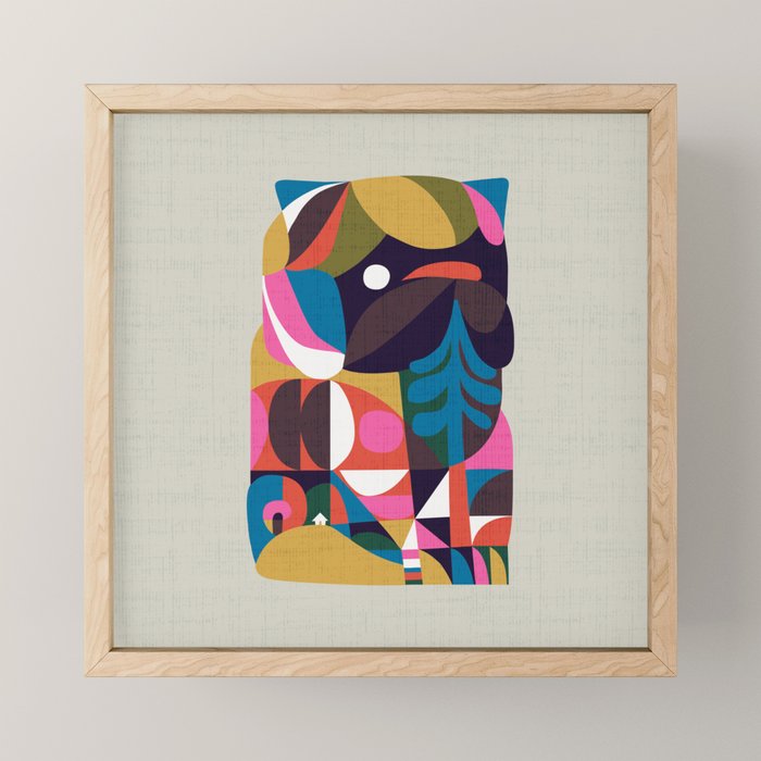Nordic Pug Mini Art Print Gallery Image 1