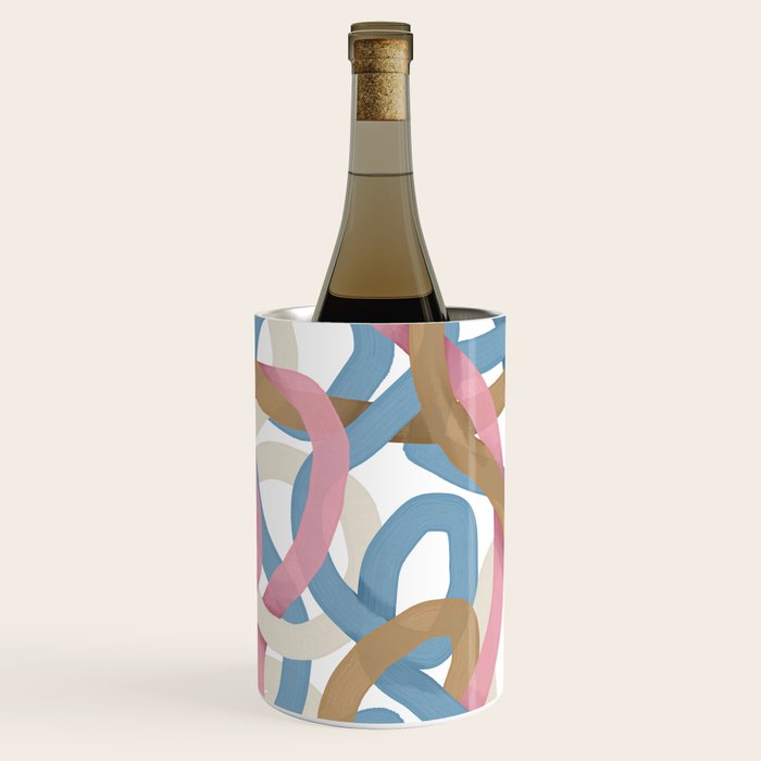 Abstract Brushstroke Tangle  Wine Chiller Gallery Image 3