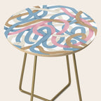 Abstract Brushstroke Tangle  Side Table Gallery Image 2