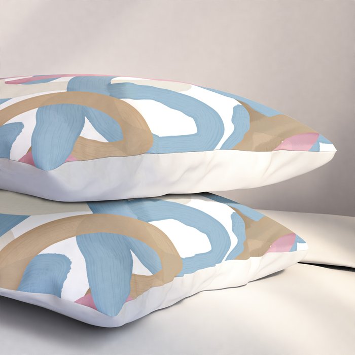 Abstract Brushstroke Tangle  Pillow Sham Gallery Image 3