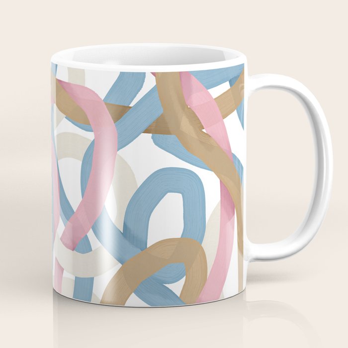 Abstract Brushstroke Tangle  Coffee Mug Gallery Image 1