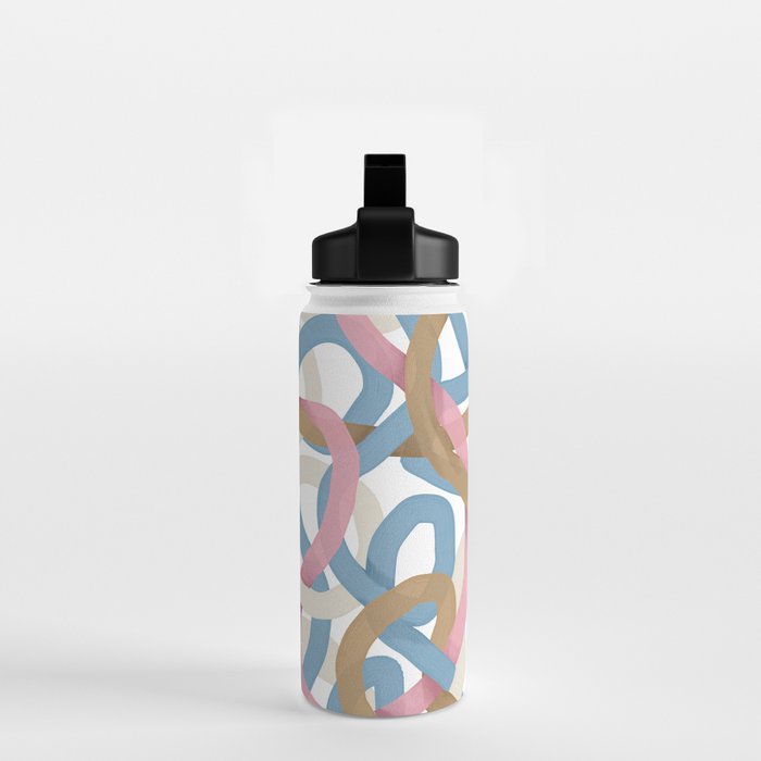 Abstract Brushstroke Tangle  Water Bottle Gallery Image 2