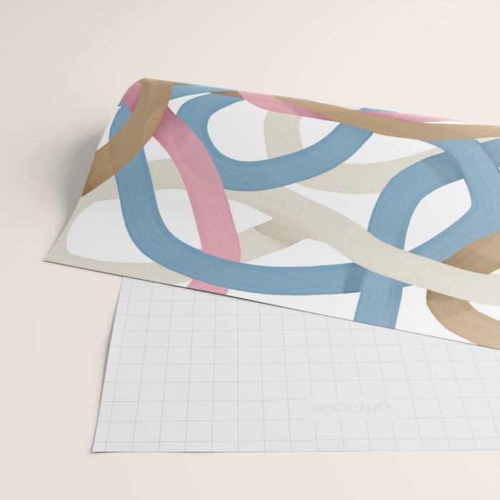Abstract Brushstroke Tangle  Wrapping Paper Gallery Image 2