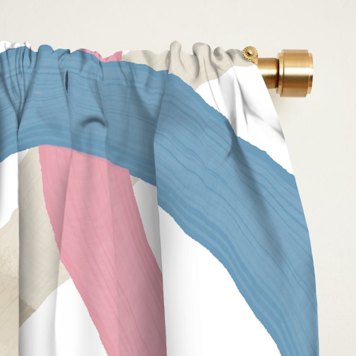 Abstract Brushstroke Tangle  Window Curtain Gallery Image 2