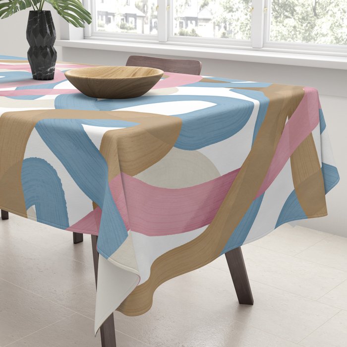 Abstract Brushstroke Tangle  Tablecloth Gallery Image 3