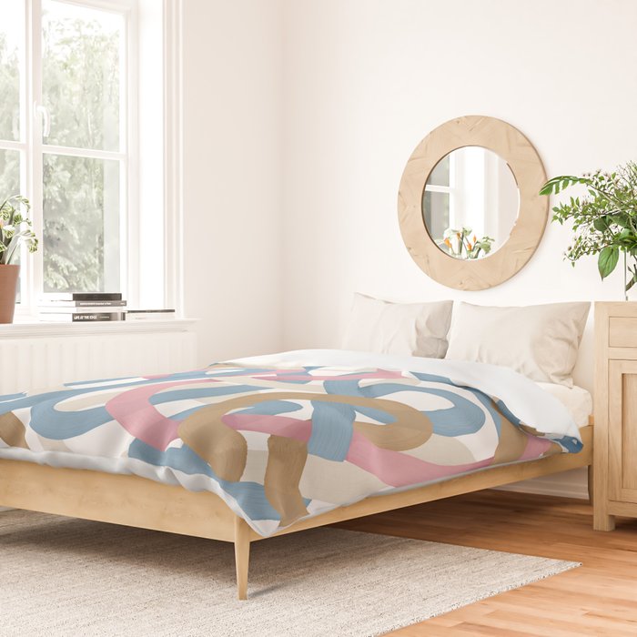 Abstract Brushstroke Tangle  Duvet Cover Gallery Image 2