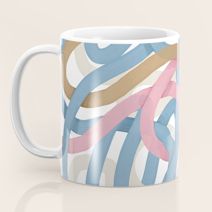 Abstract Brushstroke Tangle  Coffee Mug Gallery Image 3
