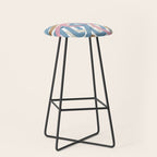 Abstract Brushstroke Tangle  Stool Gallery Image 1
