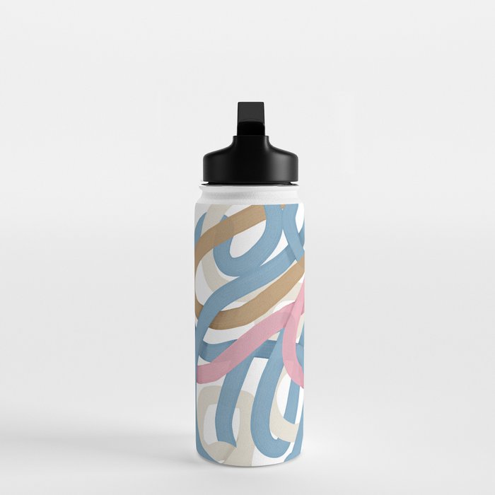 Abstract Brushstroke Tangle  Water Bottle Gallery Image 3