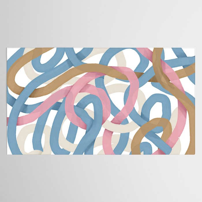 Abstract Brushstroke Tangle  Tablecloth Gallery Image 2