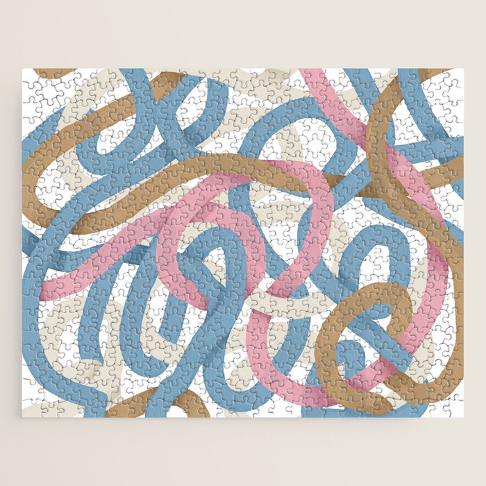 Abstract Brushstroke Tangle  Jigsaw Puzzle Gallery Image 1