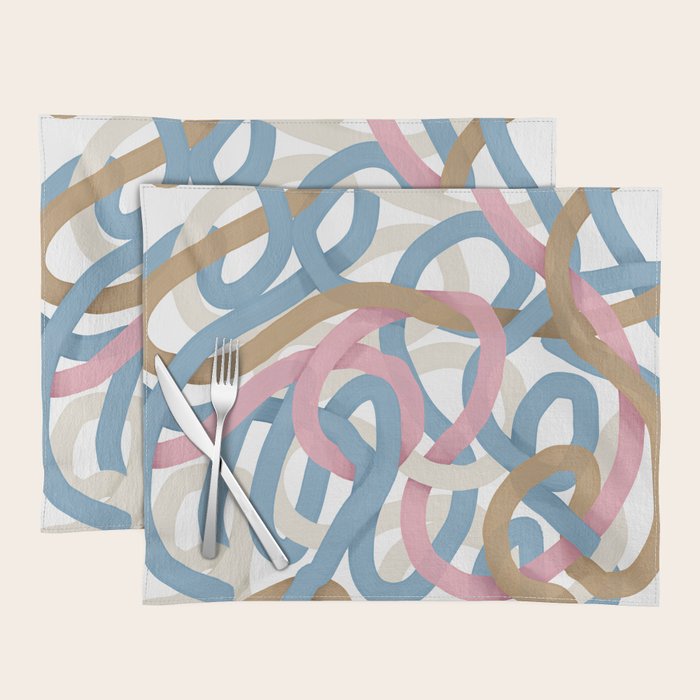 Abstract Brushstroke Tangle  Placemat Gallery Image 1