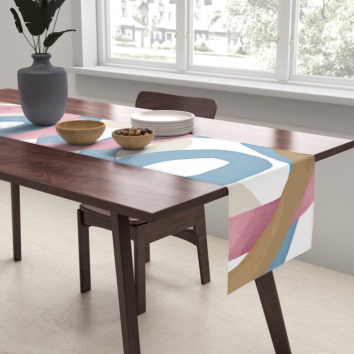 Abstract Brushstroke Tangle  Table Runner Gallery Image 2