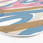 Abstract Brushstroke Tangle  Bath Mat Gallery Image 3