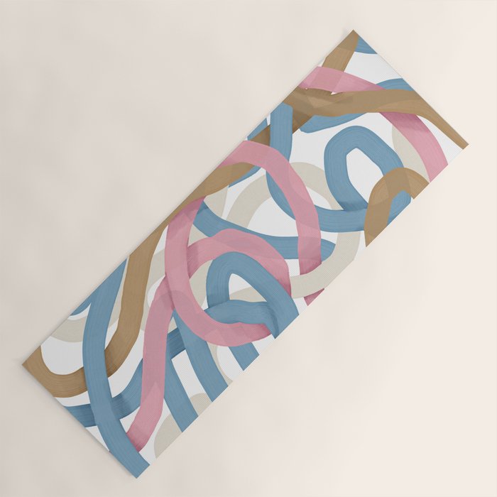 Abstract Brushstroke Tangle  Yoga Mat Gallery Image 1