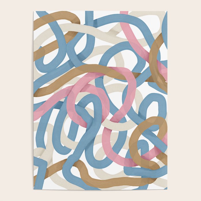 Abstract Brushstroke Tangle  Poster Gallery Image 1