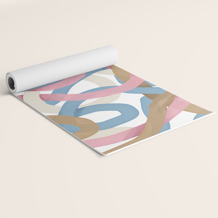 Abstract Brushstroke Tangle  Yoga Mat Gallery Image 2