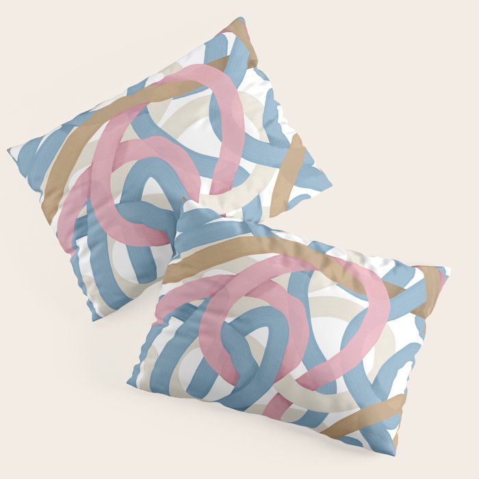 Abstract Brushstroke Tangle  Pillow Sham Gallery Image 3